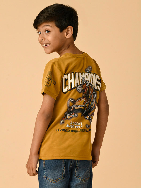 Albion Premium Boys Mustard T-shirt