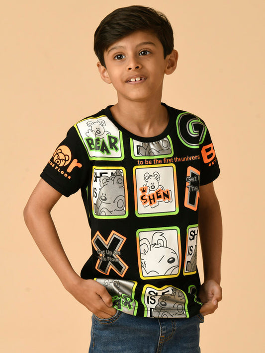 Albion Premium Boys Black T-shirt