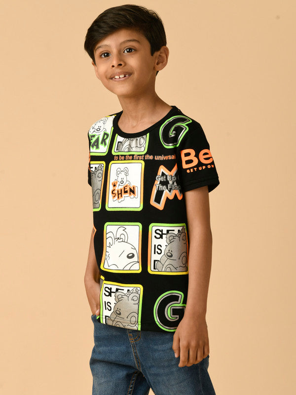 Albion Premium Boys Black T-shirt