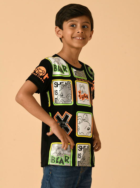 Albion Premium Boys Black T-shirt