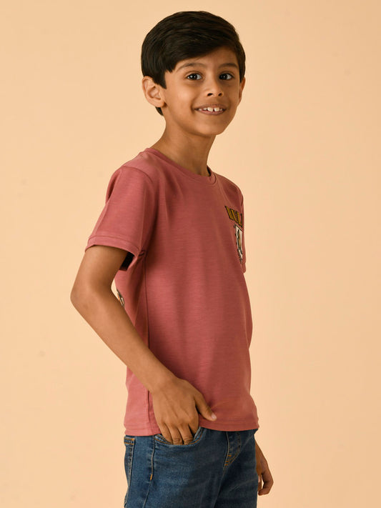 Albion Premium Boys Peach T-shirt