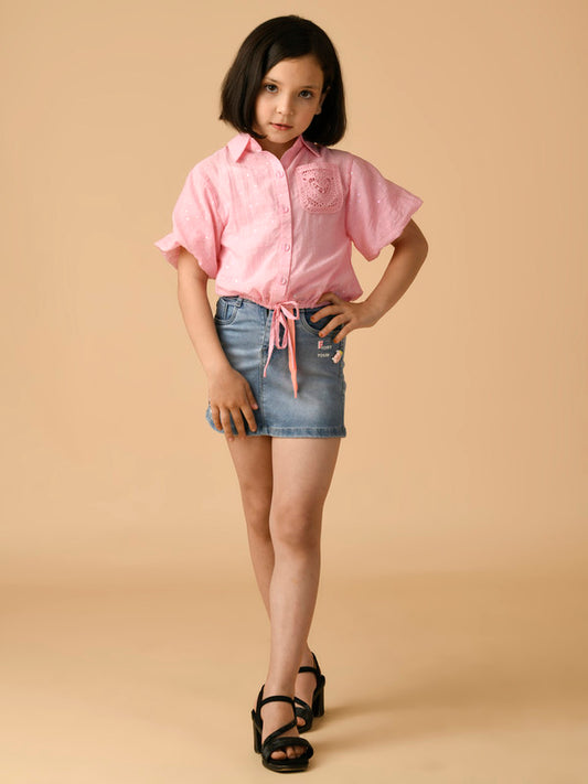 Albion Premium Girls Upper Pink Top