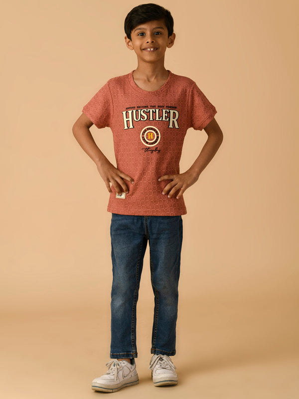 Albion Premium Boys Peach T-shirt