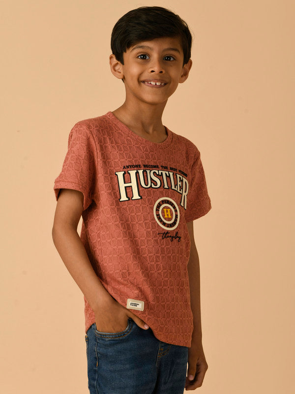 Albion Premium Boys Peach T-shirt