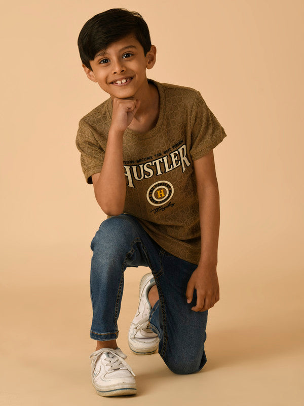 Albion Premium Boys Khaki T-shirt