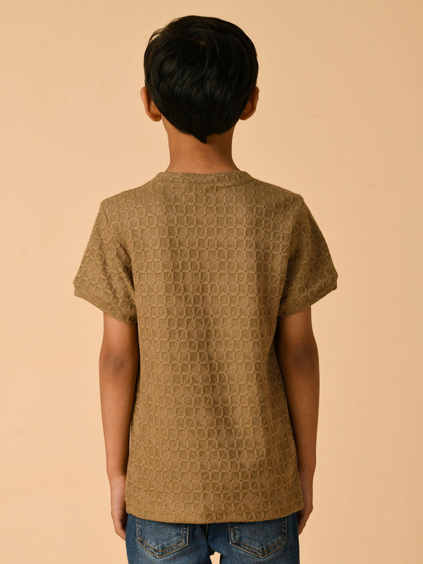 Albion Premium Boys Khaki T-shirt