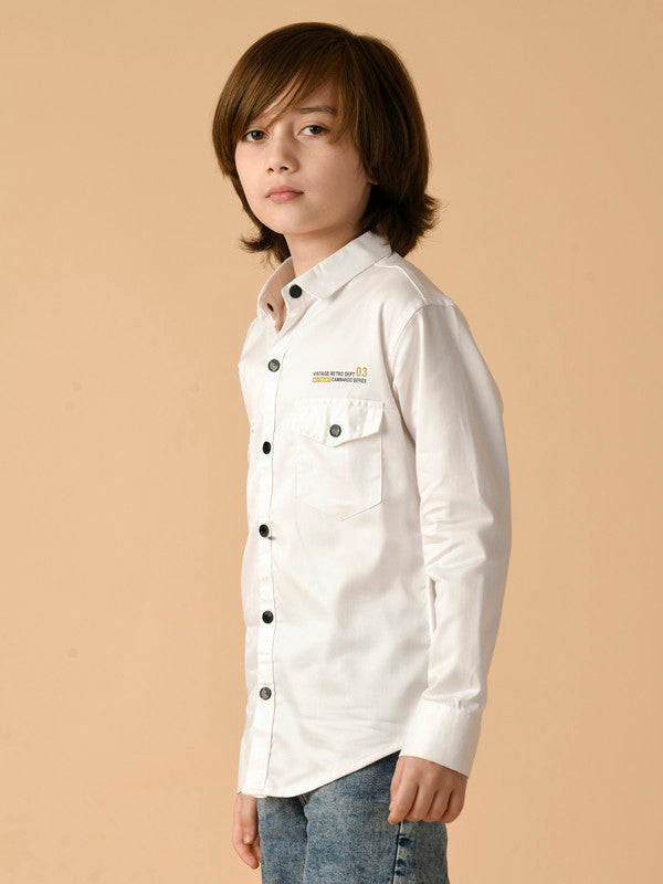 Albion Premium Boys White Shirt
