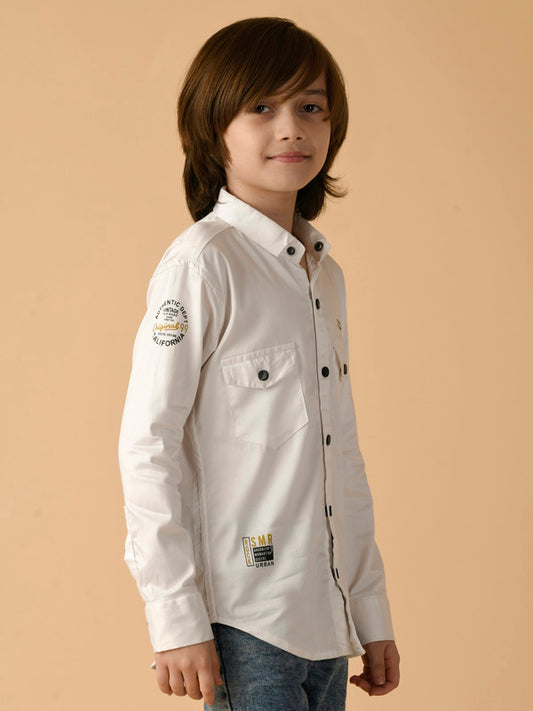 Albion Premium Boys White Shirt