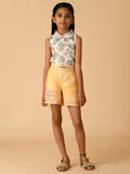 Albion Premium Girls Mustard Skirt Top