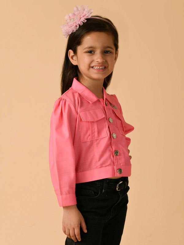 Albion Premium Girls Pink Frock