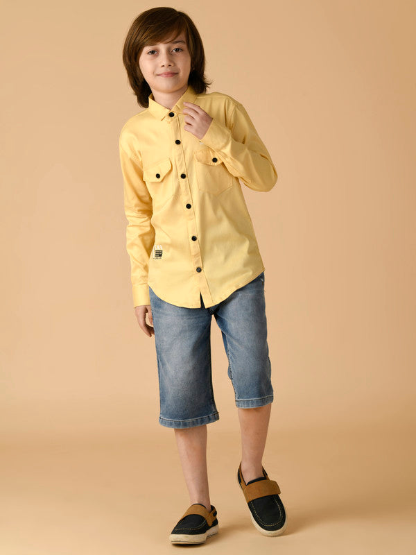 Albion Premium Boys Yellow Shirt