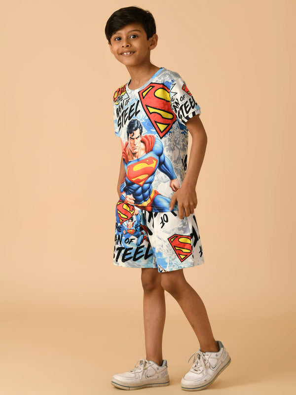 Albion Premium Boys Blue (Superman) Co-ord set