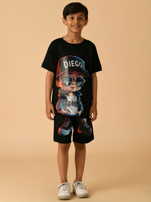 Albion Premium Boys Black Co-ord set