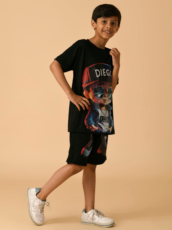 Albion Premium Boys Black Co-ord set