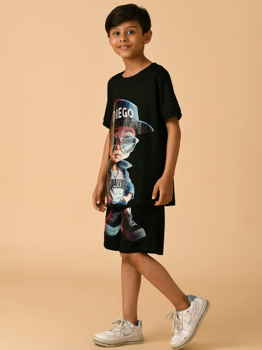 Albion Premium Boys Black Co-ord set