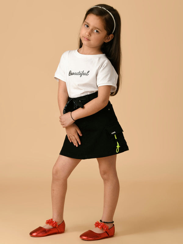 Albion Premium Girls Black Skirt