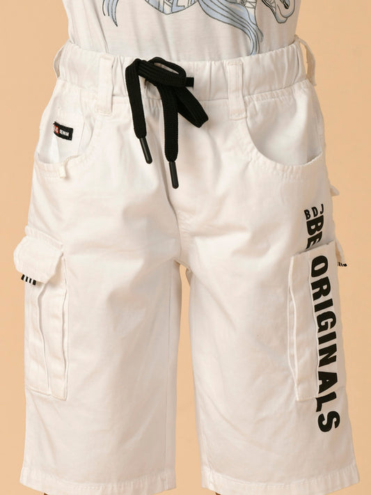 Albion Premium Boys White Shorts