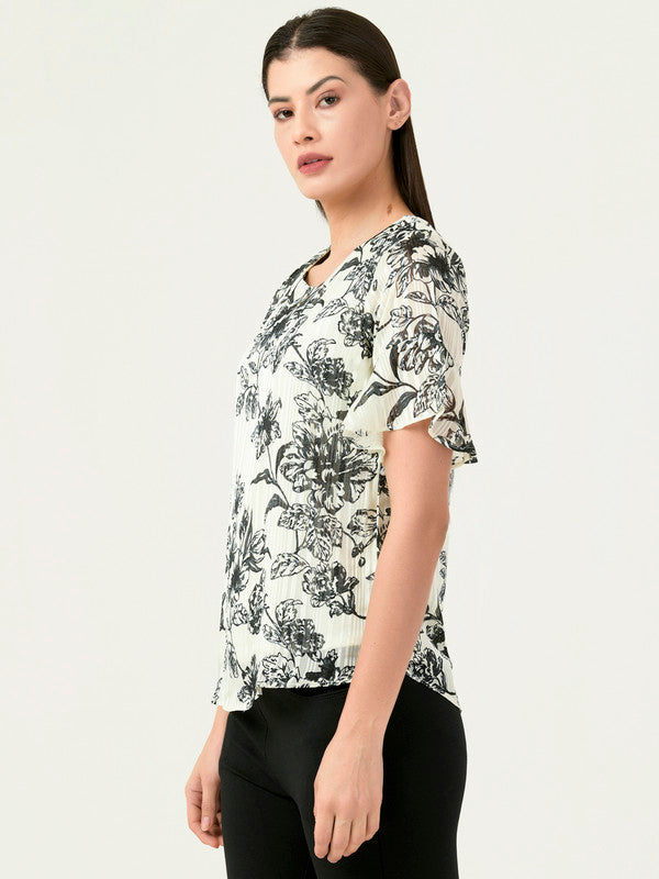 Albion Women Smart Premium White Blouson Top