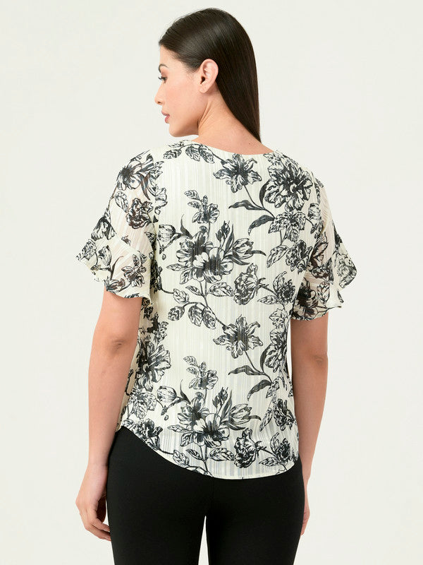 Albion Women Smart Premium White Blouson Top