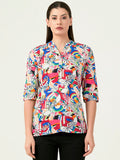 Albion Women Smart Premium Multi-2 Blouson Top