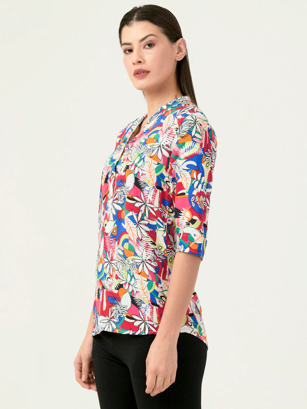 Albion Women Smart Premium Multicolour-2 Blouson Top