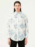 Albion Women Smart Premium Sky Casual Shirt