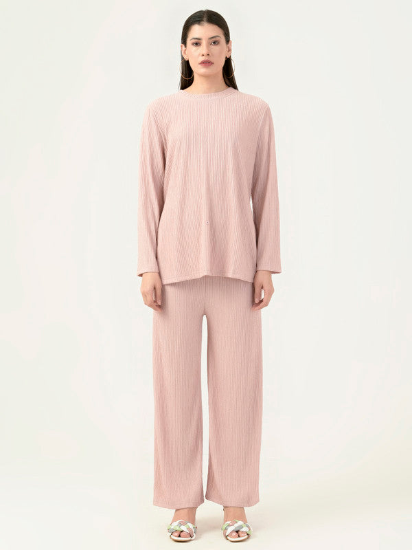 Albion Women Smart Premium Peach Co-ord set