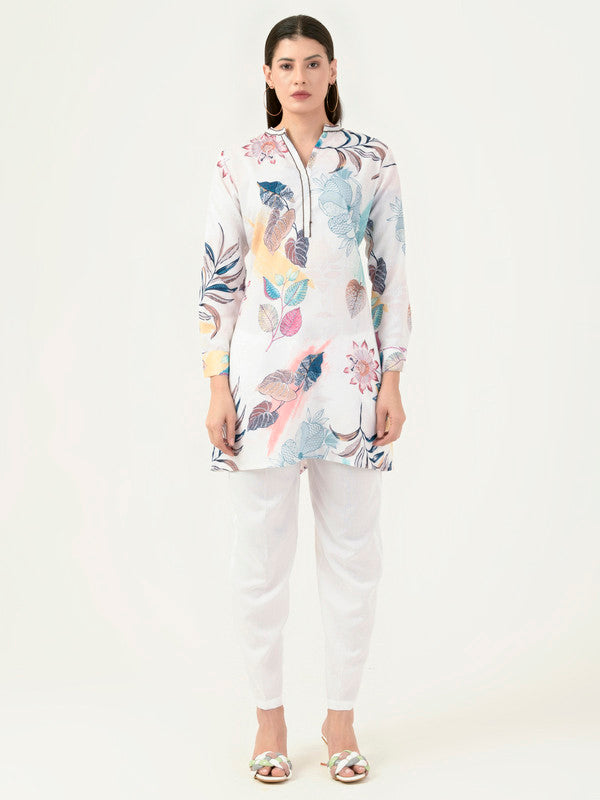 Albion Women Smart Premium White Co-ord set