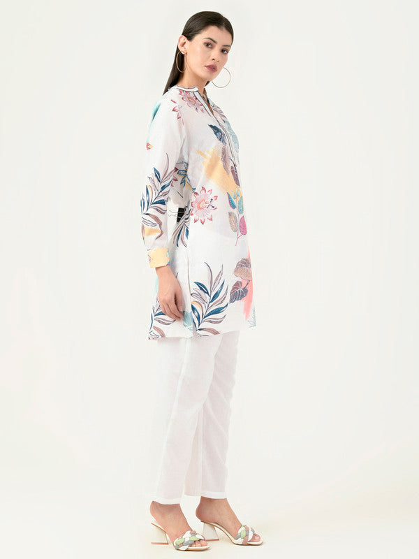 Albion Women Smart Premium White Co-ord set