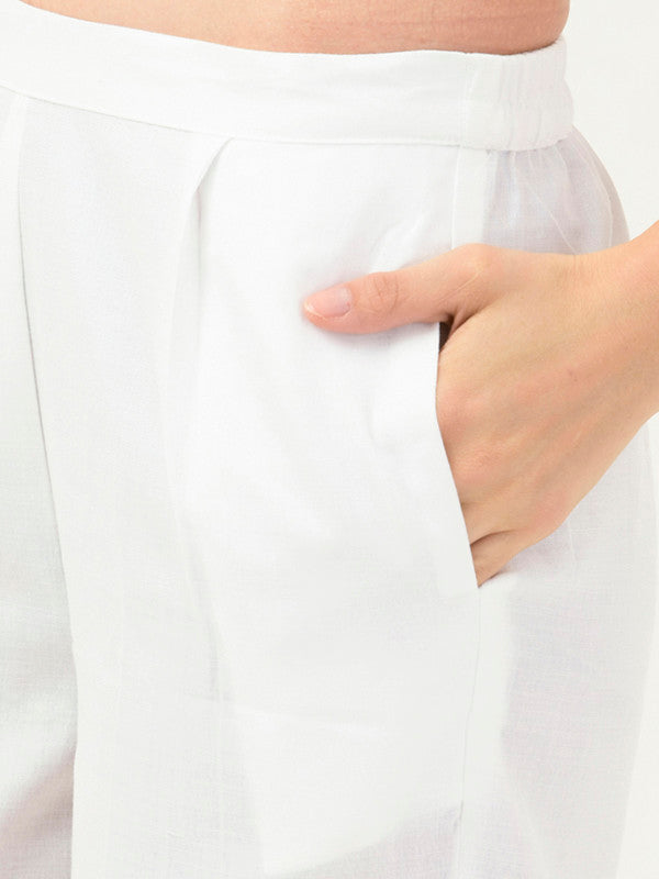 Albion Women Smart Premium White Co-ord set