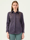 Albion Women Smart Premium Lavender Casual Shirt
