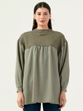 Albion Women Smart Premium Green Blouson Top