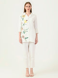 Albion Women Smart Premium White Co-ord set