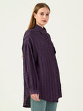 Albion Women Smart Premium Purple Casual Shirt