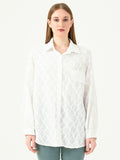 Albion Women Smart Premium White Casual Shirt