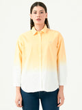 Albion Women Smart Premium Orange Casual Shirt