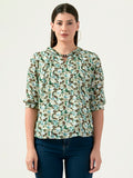 Albion Women Smart Premium Green Blouson Top