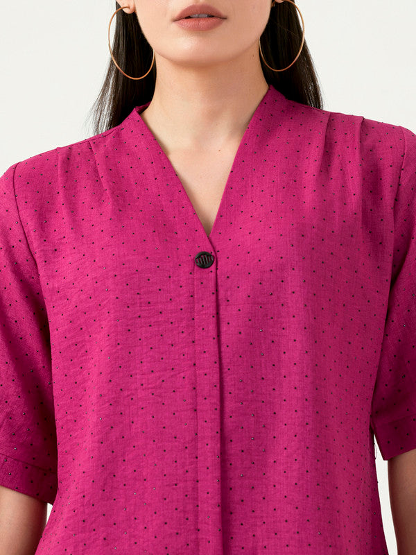 Albion Women Smart Premium Pink Co-ord set