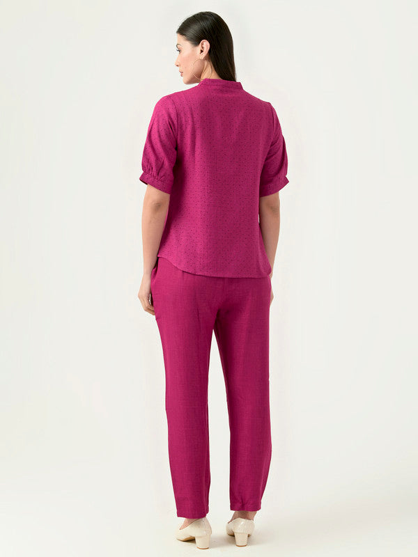Albion Women Smart Premium Pink Co-ord set