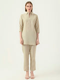 Albion Women Smart Premium Khakhi Co-ord set