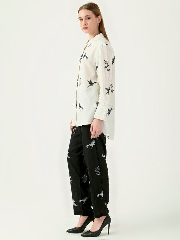 Albion Women Smart Premium Cream Co-ord set