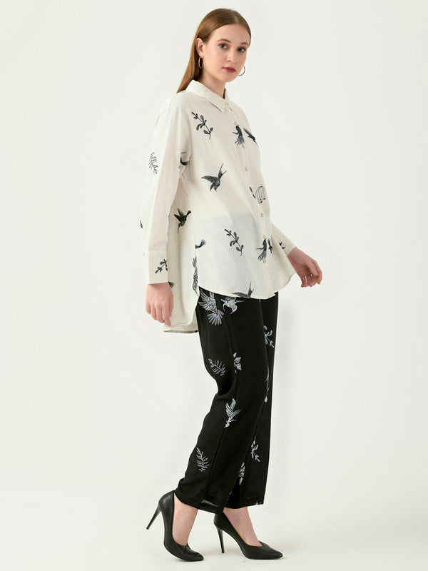Albion Women Smart Premium Cream Co-ord set