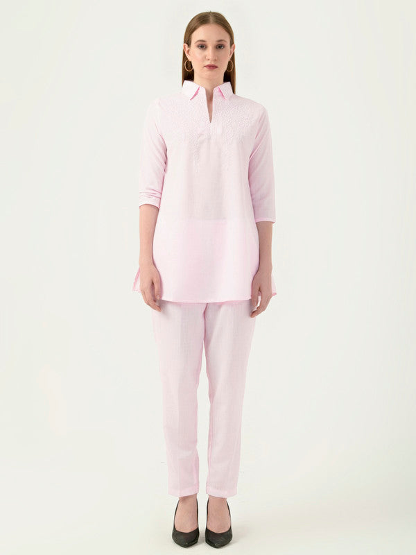 Albion Women Smart Premium Peach Co-ord set