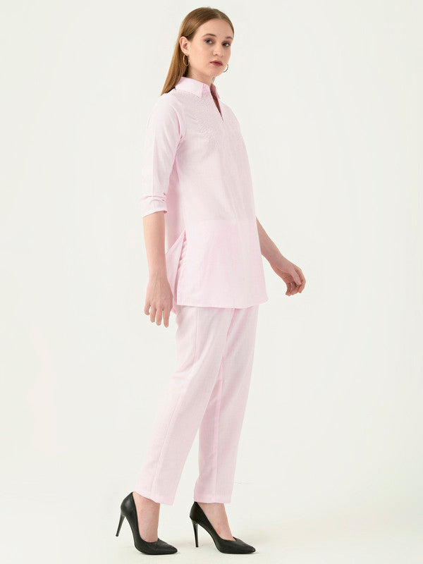 Albion Women Smart Premium Peach Co-ord set