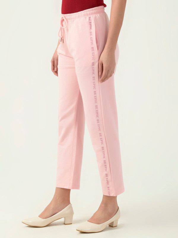 Albion Women Smart Premium Pink Trackpant