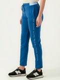 Albion Women Smart Premium Denim Blue Trackpant