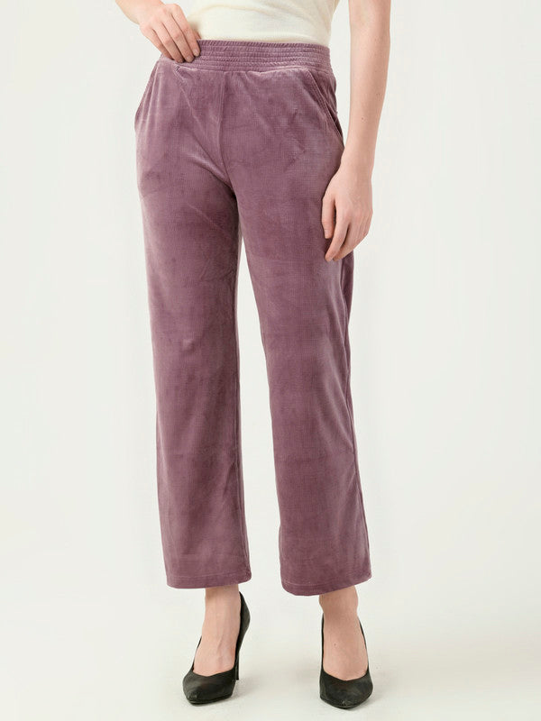 Albion Women Smart Premium Peach Trousers