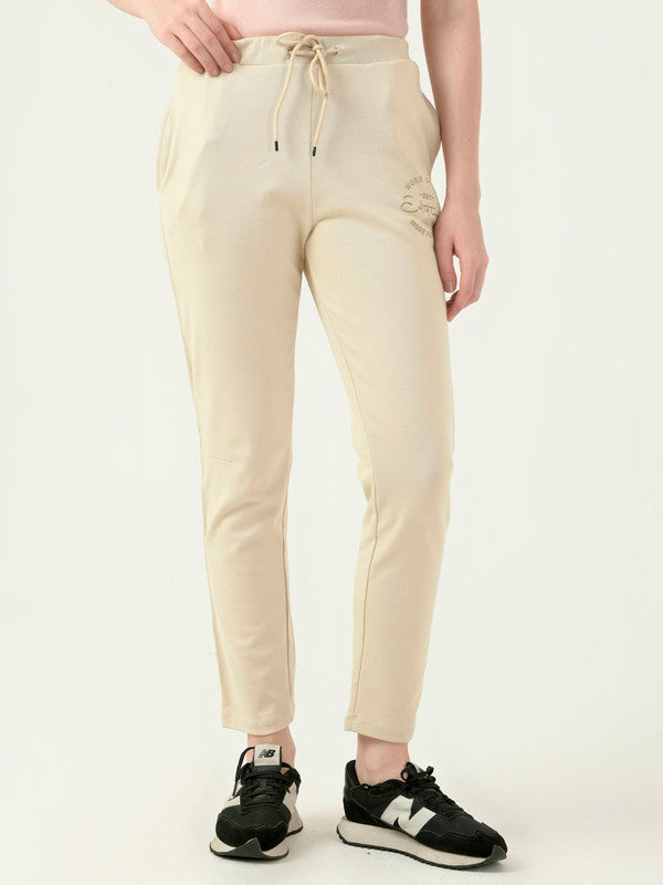 Albion Women Smart Premium Beage Trackpant