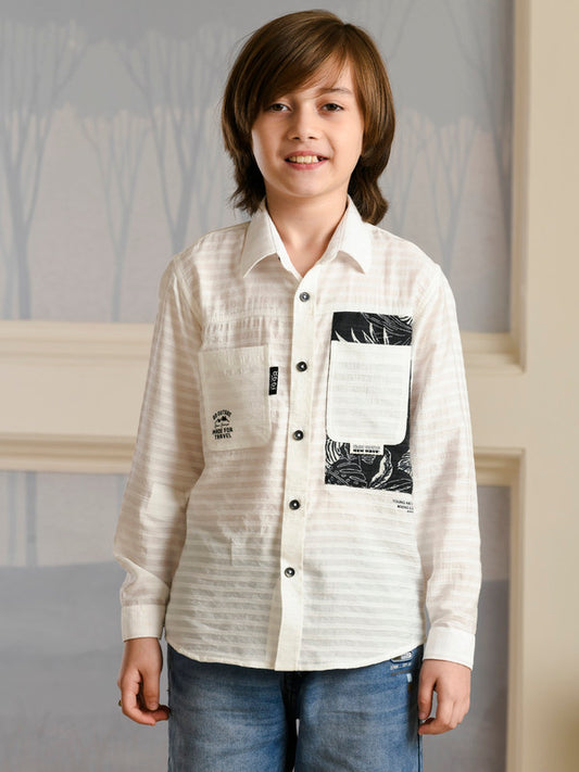 Albion Premium Boys Chase White Shirt