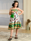 Albion Premium Girls Mac Two Green Frock